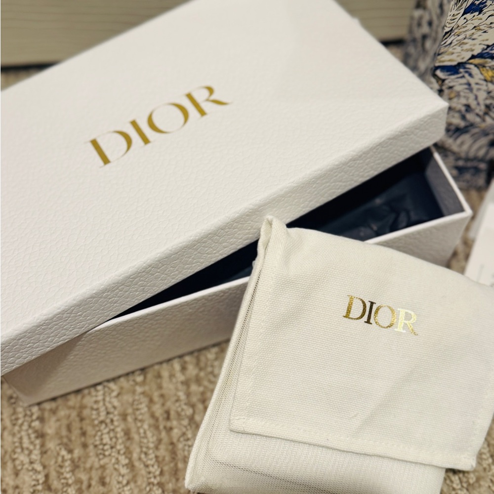 Dior Gold Necklace with Pearl Accent (Petit CD Necklace) - Picture 5 of 9